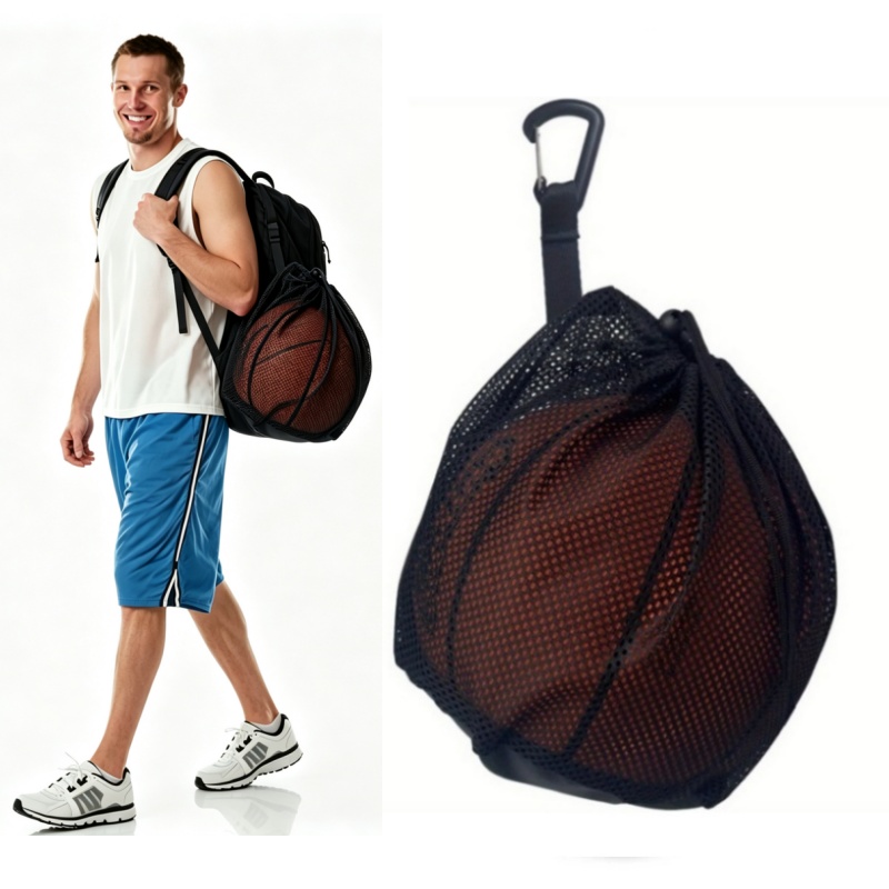 Mesh Net Bag - ﻿ Tas Jaring Bola Basket Portabel