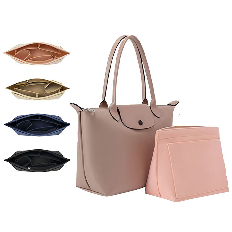 Women'S Bags Longchamp - Tas Sisipan Felt Cocok Untuk Tas