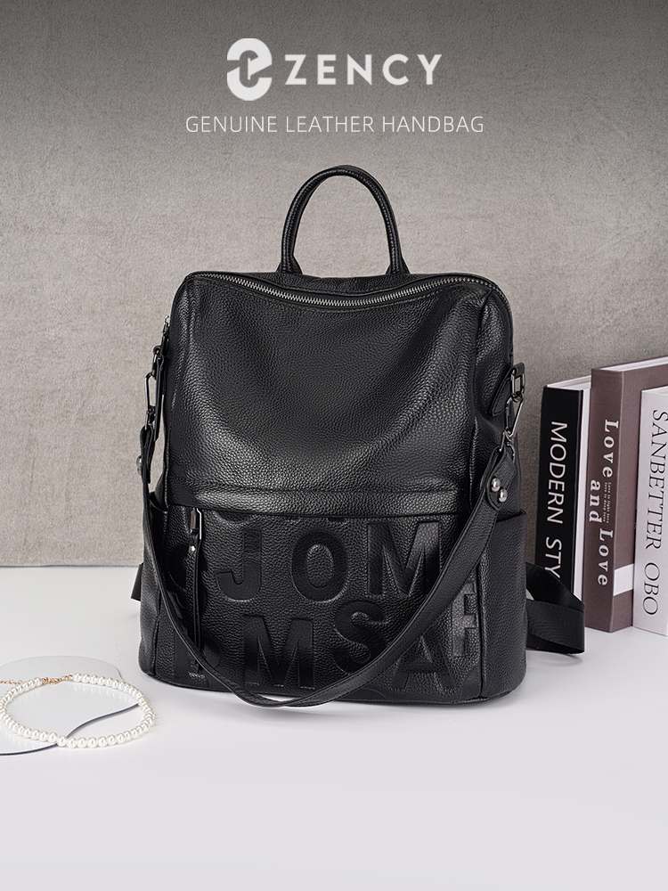 Women Bags Grey - Tas Ransel Kulit Asli Premium Zency,
