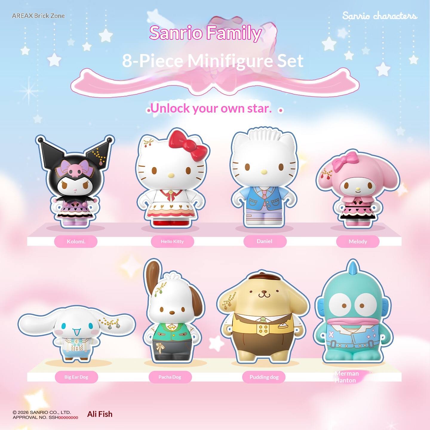 Women X Bags - Gantungan Kunci Kotak Misteri Areax Sanrio