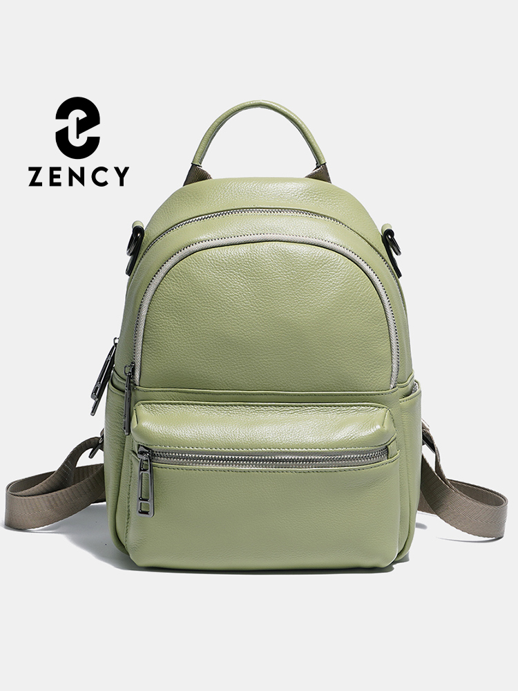 Women Bags Grey - Zensi tas punggung kulit wanita, ransel
