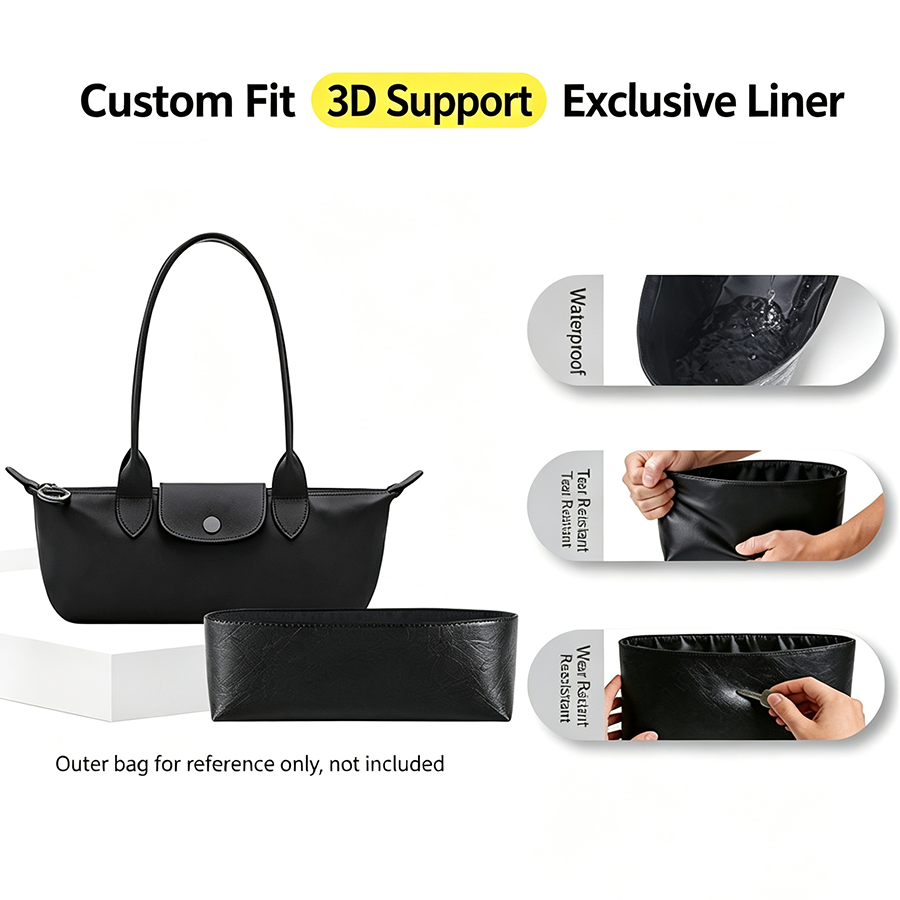 Women'S Bags Longchamp - Lapisan Dalam Tambahan dari Kertas Dupont
