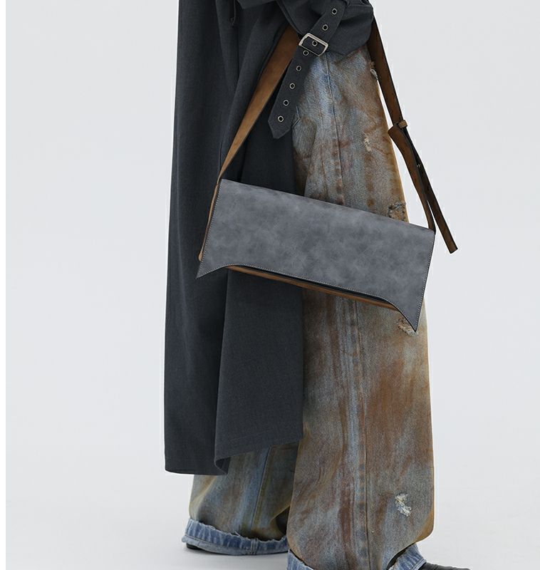 Women Bags Grey - JIAERDI tas bahu antik abu-abu dompet