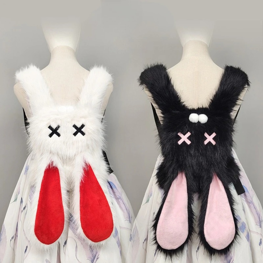 Women X Bags - Ransel Kelinci Bulu Y2K Punk dengan
