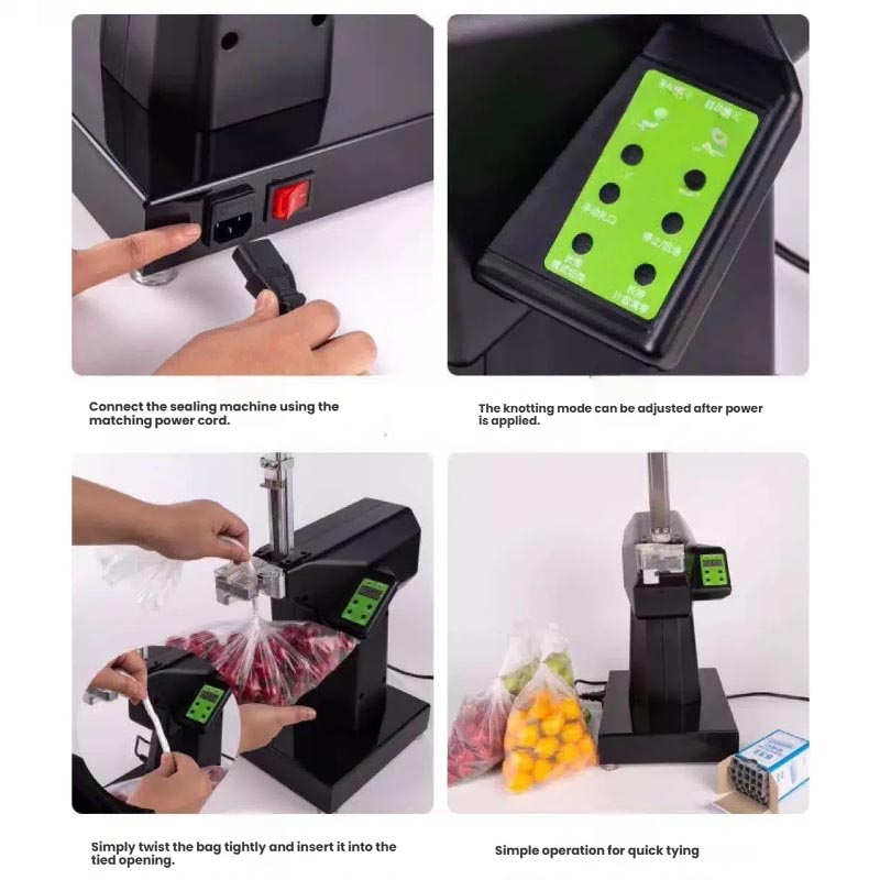 Mesh Net Bag - Mesin Penjepit Kantong Jaring Digital Kompak