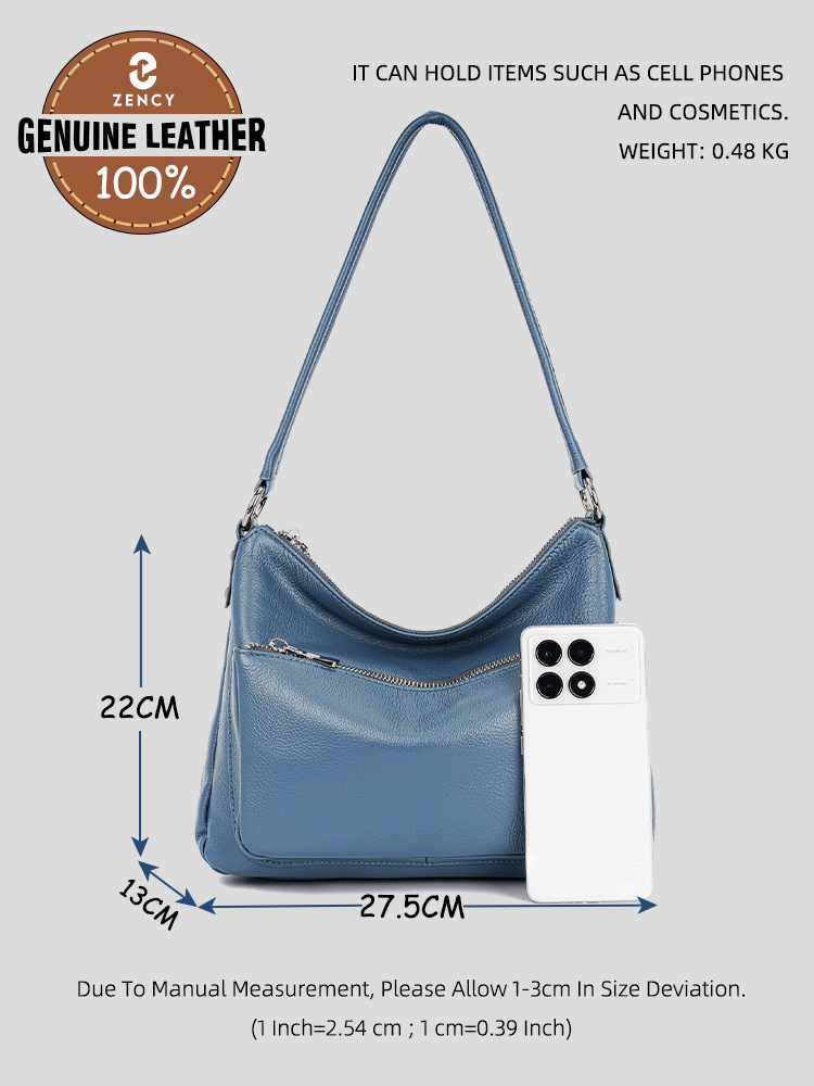Tas Tangan Kulit Sapi Zency Wa - Women Bags Grey ulasan dan harga