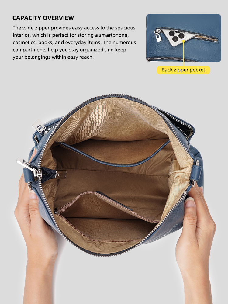 Tas Tangan Kulit Sapi Zency Wa - Women Bags Grey ulasan dan harga