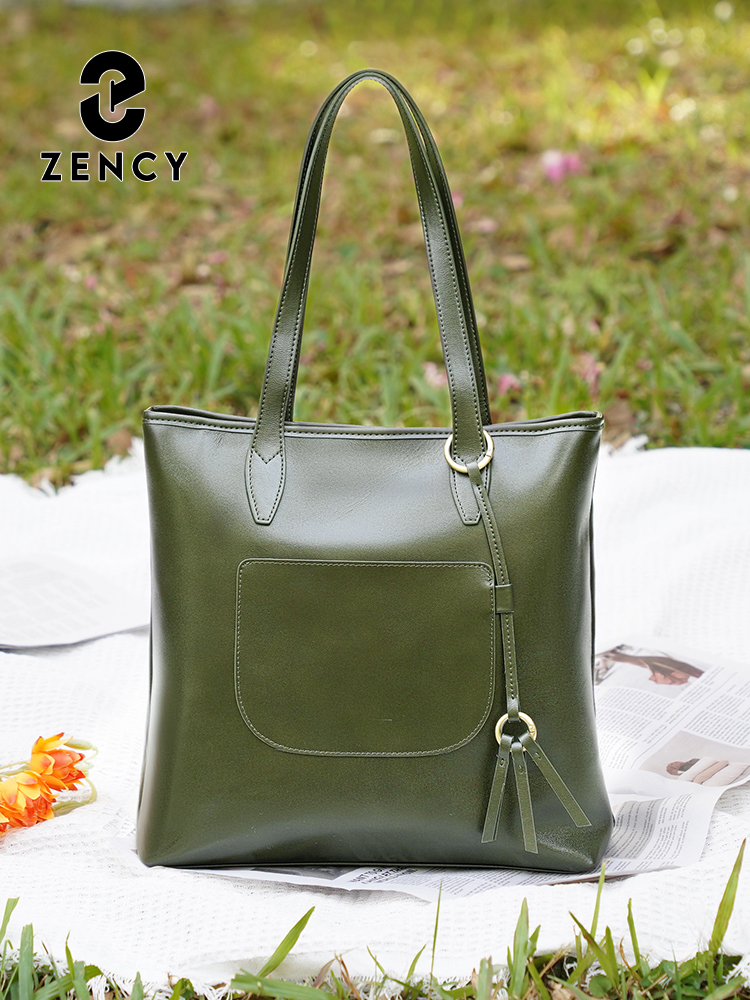 Zency Tas Tangan Kulit Asli 10 - Women Bags Grey ulasan dan harga