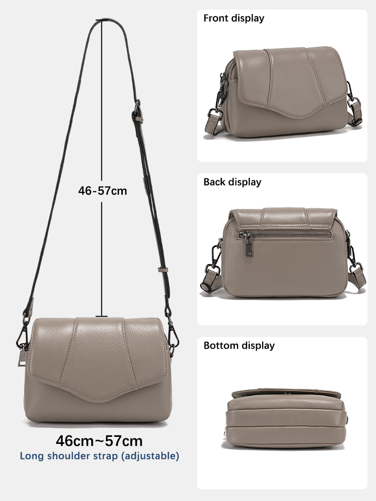 Zency Tas Selempang Kulit Sapi - Women Bags Grey ulasan dan harga