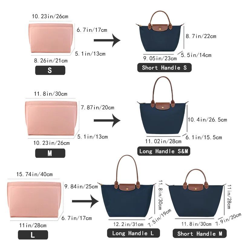 Tas Sisipan Felt Cocok Untuk T - Women'S Bags Longchamp ulasan dan harga