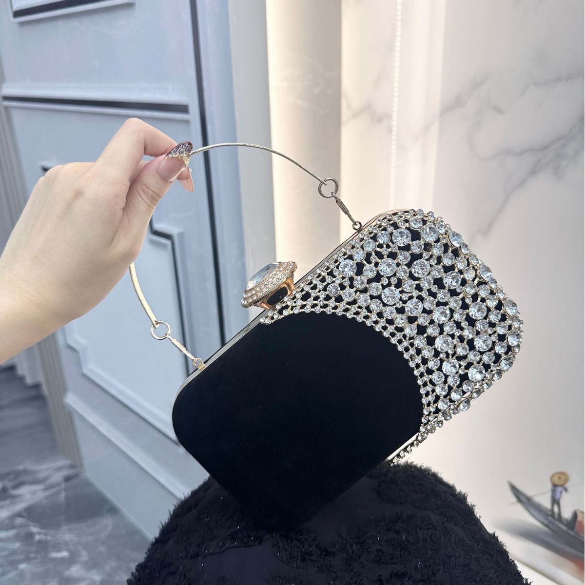 Tas Clutch Malam Bertabur Berl - Women'S Evening Bags ulasan dan harga
