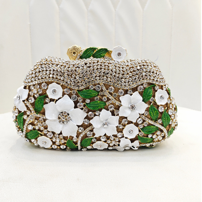 Tas Malam Berlian Bunga Logam  - Women'S Evening Bags ulasan dan harga