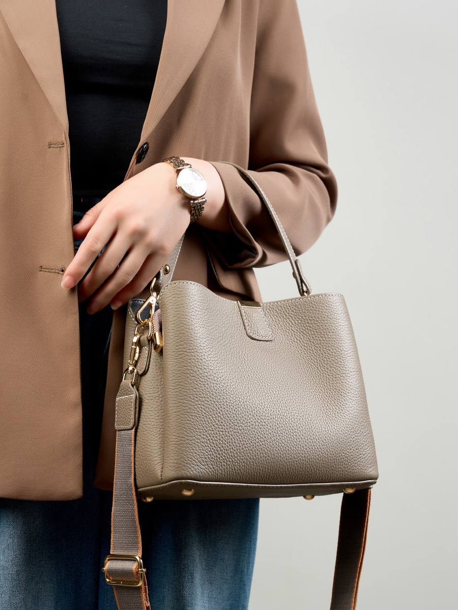 YANATARI Tas Wanita Kulit Asli - Women Bags Grey ulasan dan harga