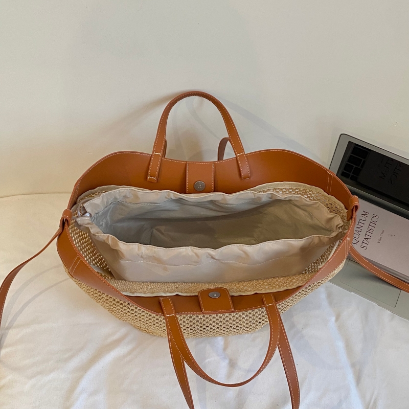 Tas Tote Besar Rajut Jerami Be - Women Bags Branded ulasan dan harga