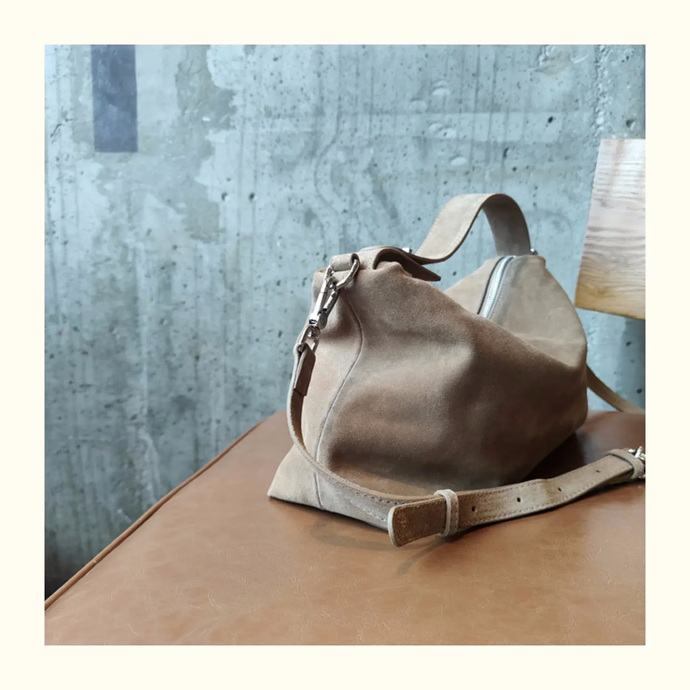 Tas bahu wanita kulit sapi Sue - Women Bags Grey ulasan dan harga