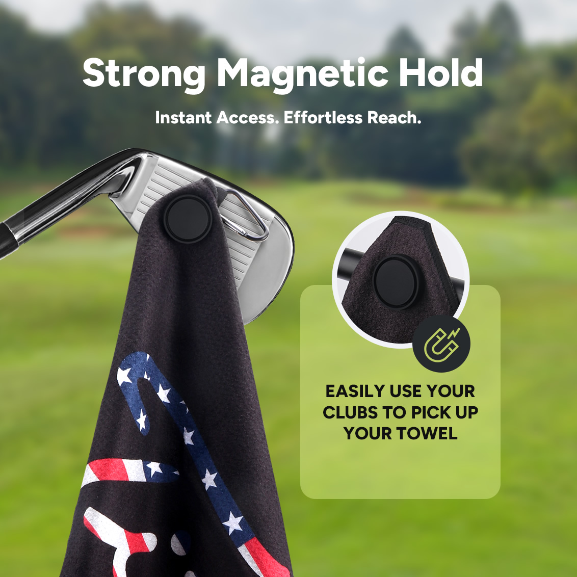 Handuk Golf Magnetik Bendera A - Women X Bags ulasan dan harga