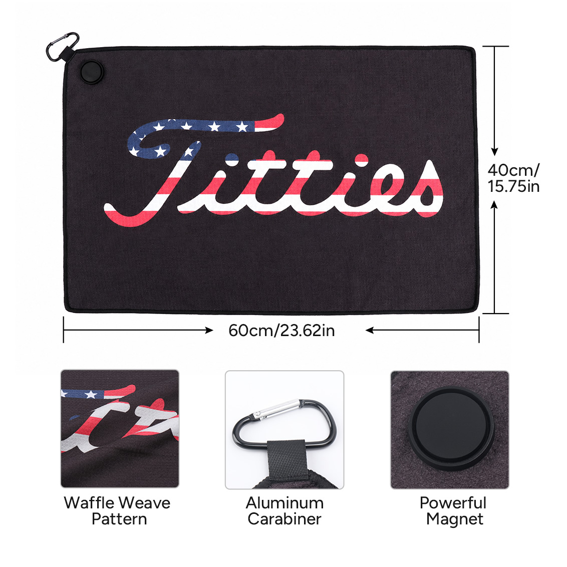 Handuk Golf Magnetik Bendera A - Women X Bags ulasan dan harga