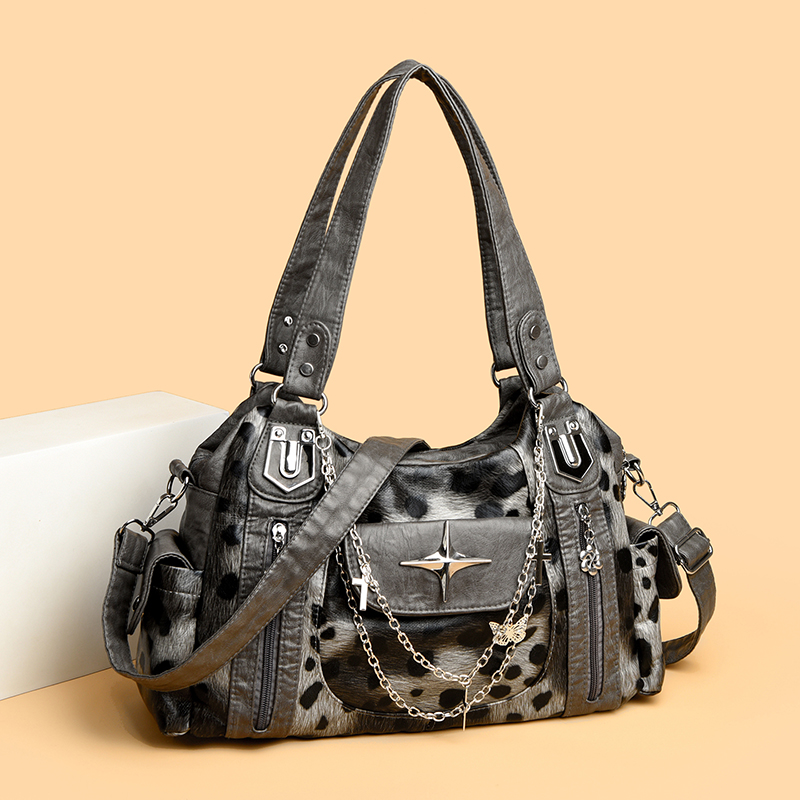 Tas Selempang Motif Macan Tutu - Women Bags Grey ulasan dan harga