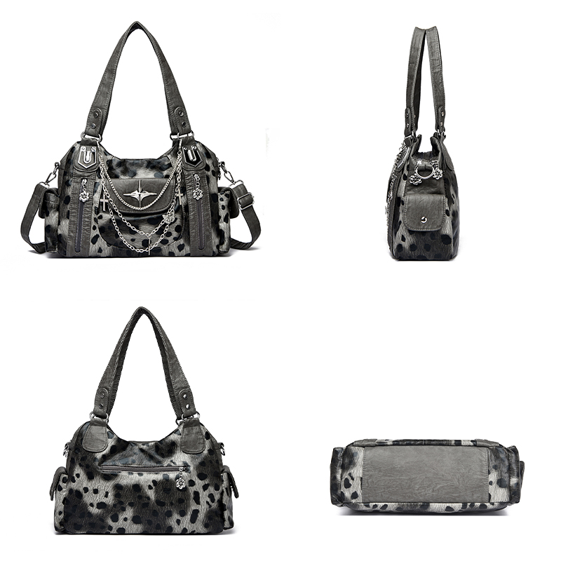Tas Selempang Motif Macan Tutu - Women Bags Grey ulasan dan harga
